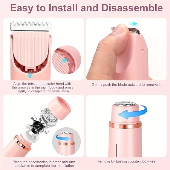 Portable 2-in-1 Beauty Shaver – Dual-Head Electric Trimmer for Women