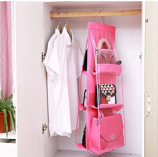 Portable 6 Pocket Bag Organizer, Wardrobe and Organizer 