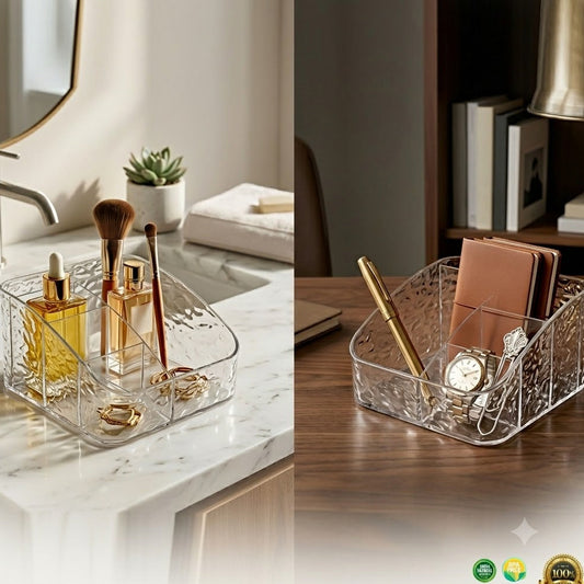 Premium Prism Makeup Storage Box for Vanity Counter