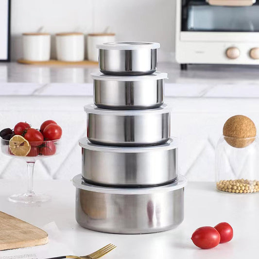 Premium Quality Nesting Stainless Steel Bowls with Lids
