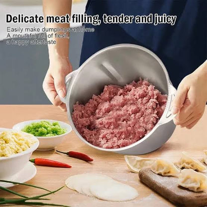Premium Stainless Steel Bowl Chopper with 4 Sharp Blades