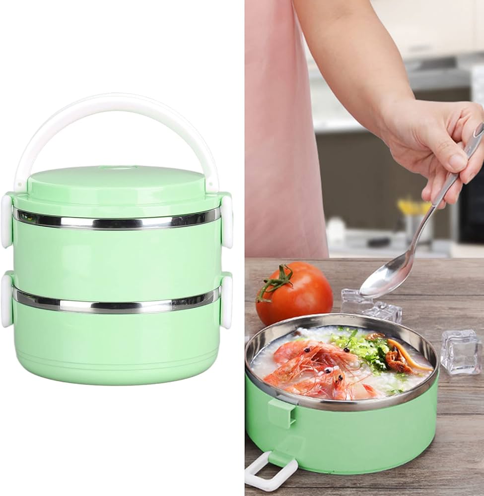 Premium Steel Duo Lunch Organizer, Kitchen Accessories 