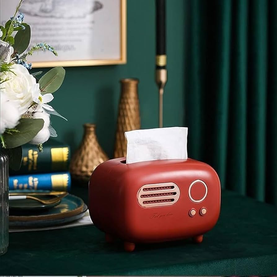  Radio Tissue Box, Home and Living 