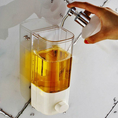 Refillable 500ML Soap Dispenser with Easy Wall Installation