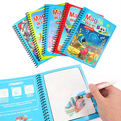 Reusable Magic Water Book – Colors Appear, Babies and Toys 