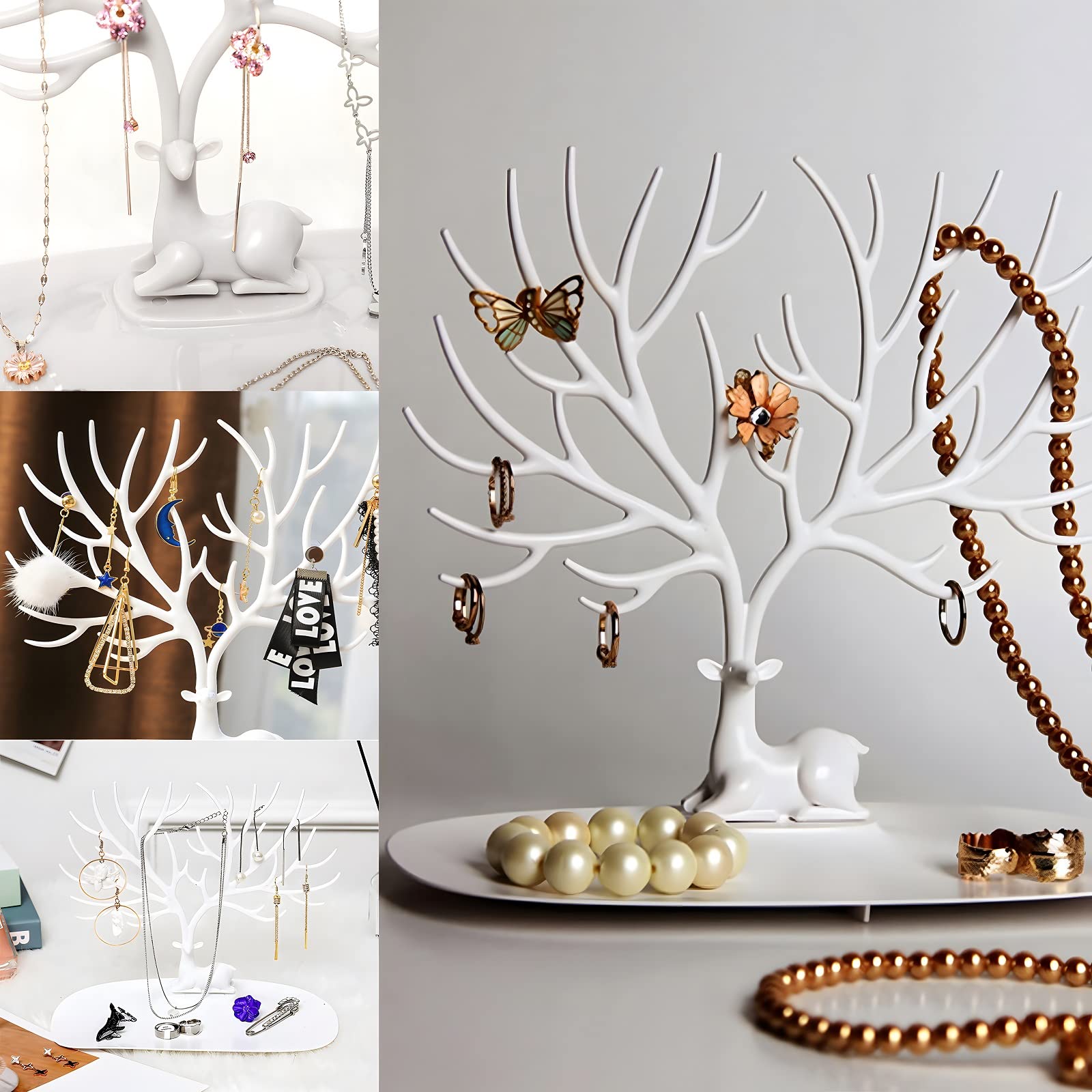 Royal Belle Jewelry Organizer Stand with Tray