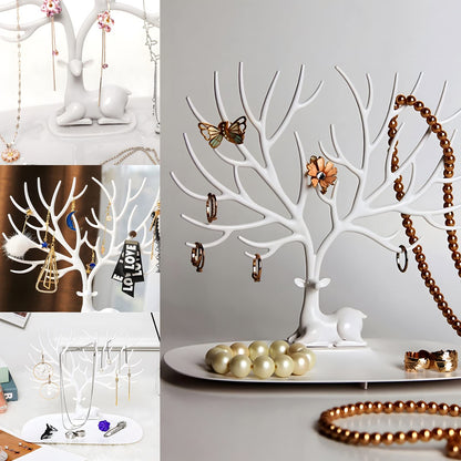 Royal Belle Jewelry Organizer Stand with Tray