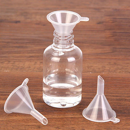 3 Pcs Transparent Mini Plastic funnel