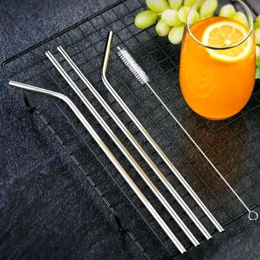 5-Piece Stainless Steel Straw Kit