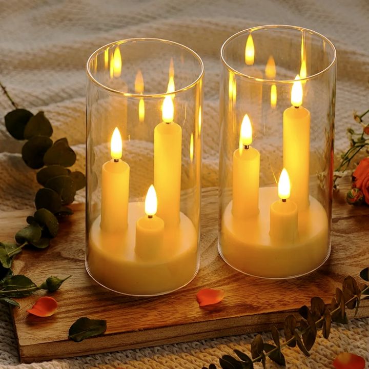 Battery Operated Flameless Candle With Realistic Flickering Flame