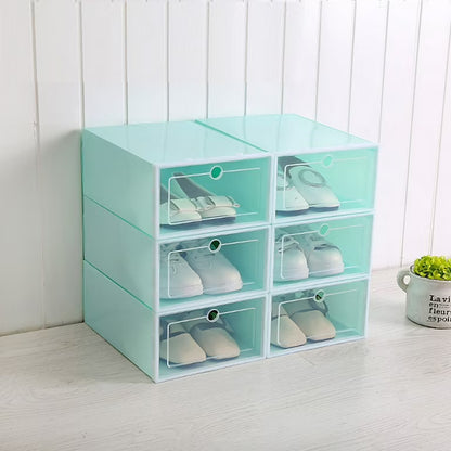 1 Pcs Plastic Shoe Storage Box With Transparent Lid