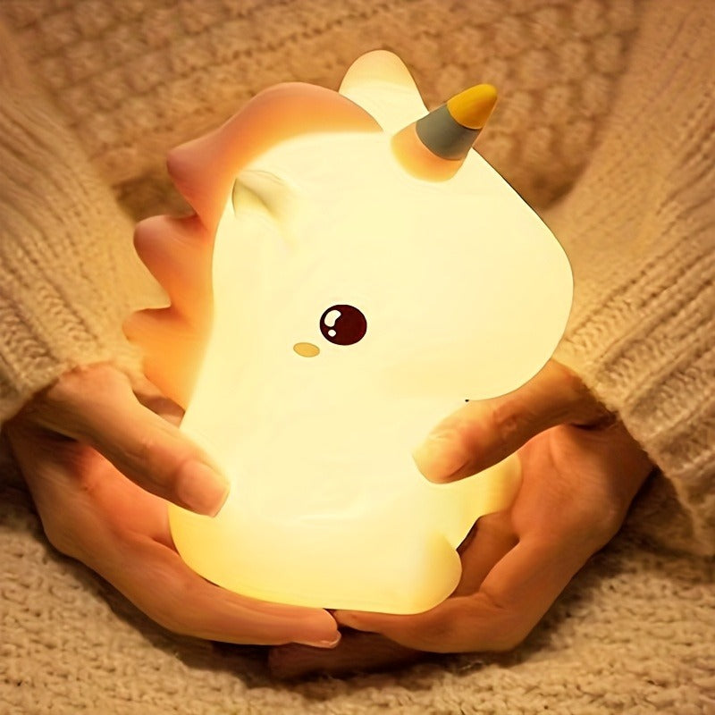Silicone Unicorn Soft Lamp – Cute & Gentle Night Light, Home and Living 
