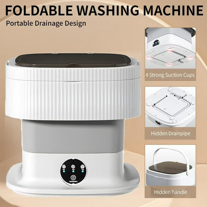 Smart 10L Folding Washing Machine & Dryer Combo, Home and Living 
