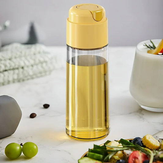 Smart Lid Glass Oil Pouring Bottle, Kitchen Accessories 