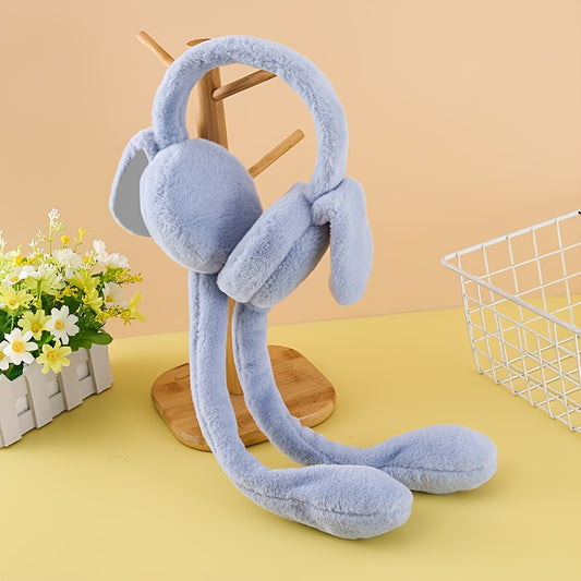 Soft Plush Rabbit Earmuffs, Babies and Toys 
