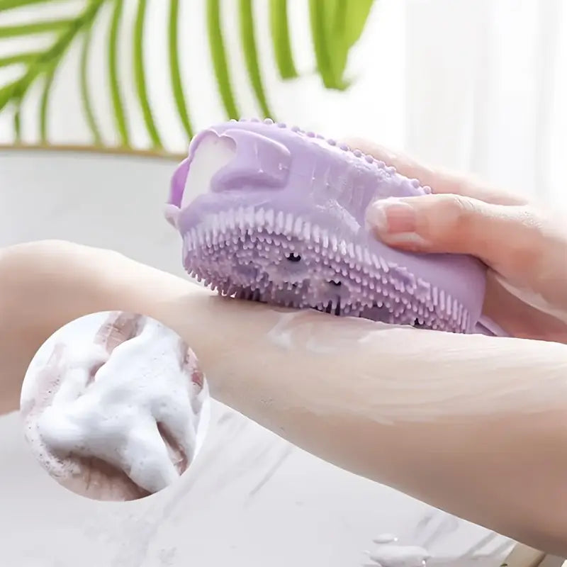 Soft Silicone Body Scrubber – Relaxing Bath Experience, Health and Beauty 