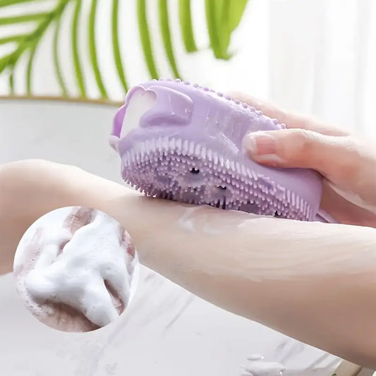 Soft Silicone Body Scrubber – Relaxing Bath Experience, Health and Beauty 