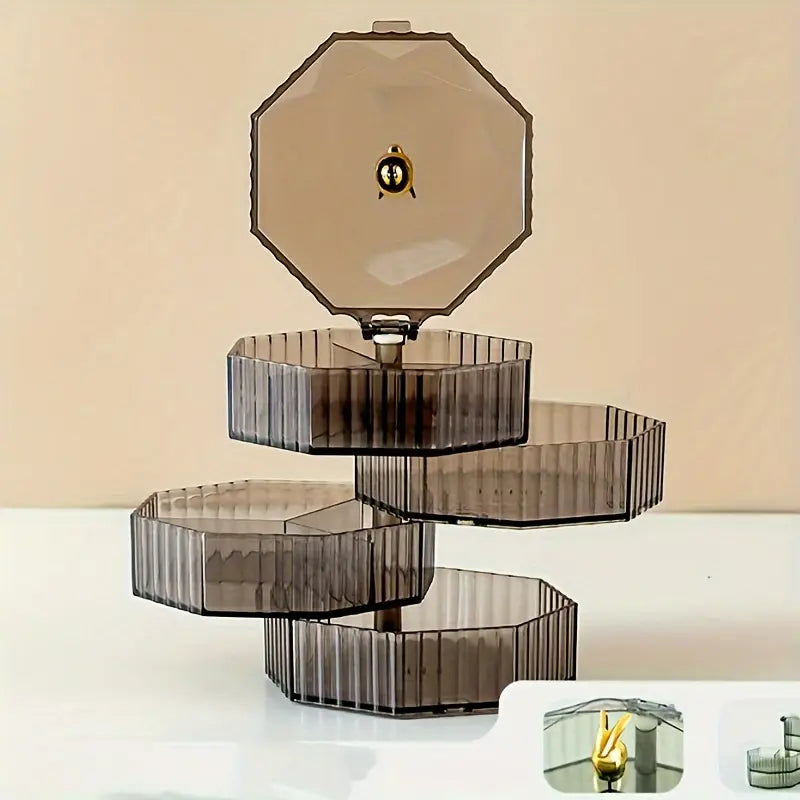 Spin Jewelry Organizer with 4 Layers