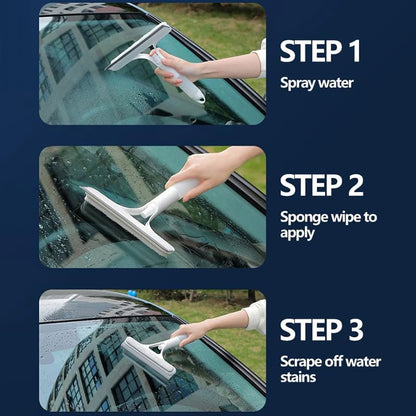 Spray & Wipe Window Cleaner – 3-in-1 Squeegee for Glass, Mirrors & Surfaces