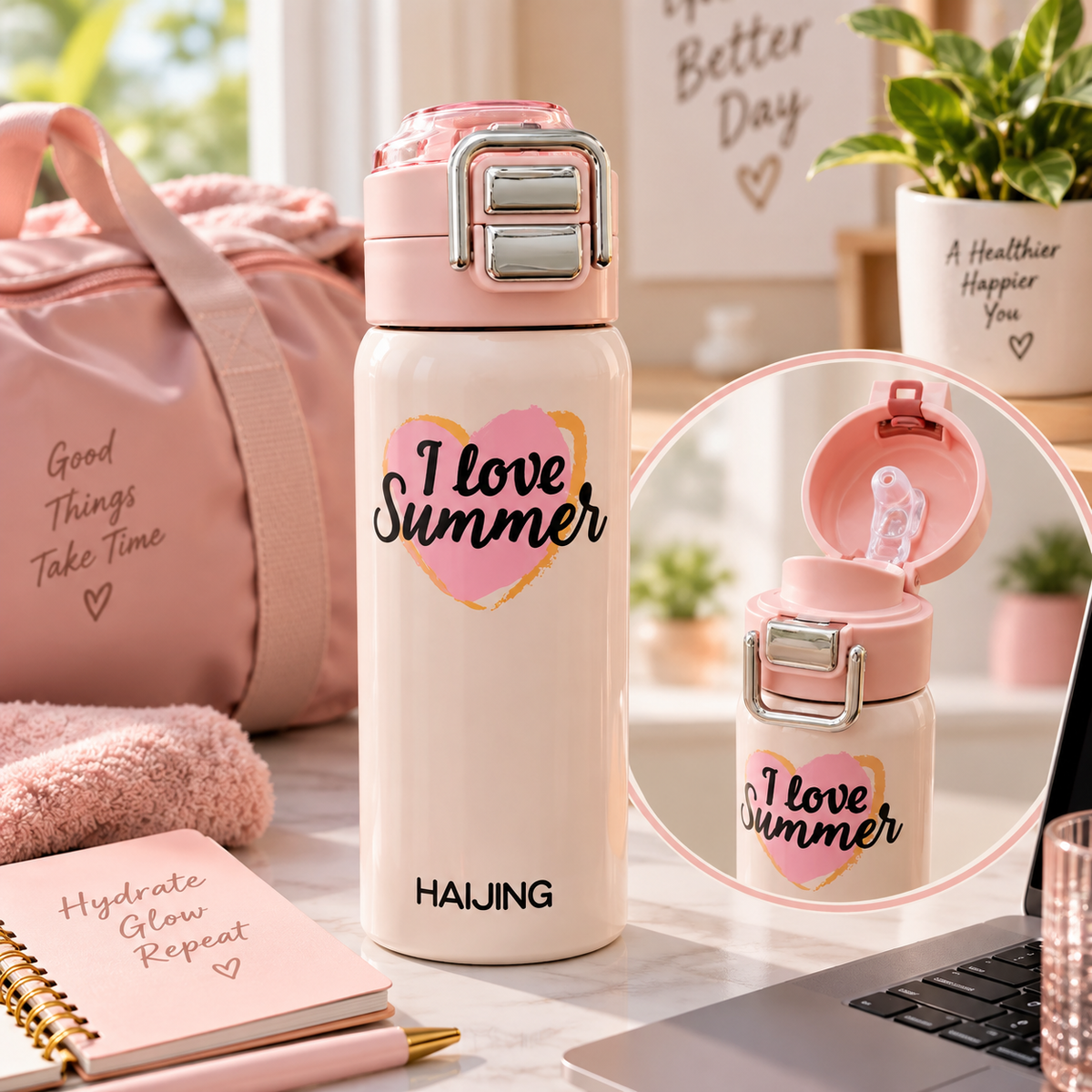 Stainless Steel Insulated Bottle 500ml – Compact Vacuum Water Bottle