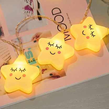 Star Shape USB LED Lights – Warm Decorative Fairy String Lights