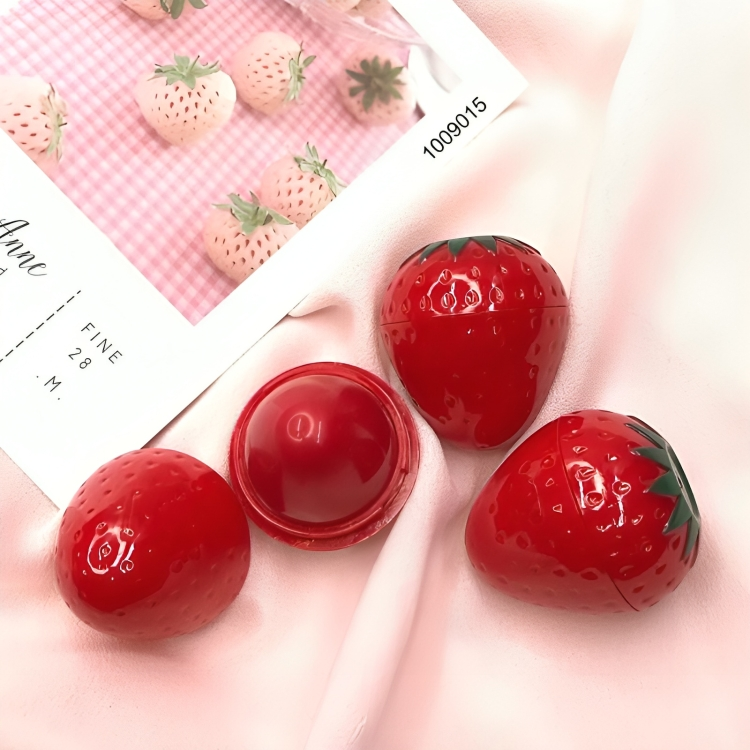 Moisturizing Strawberry Fruit Shape Lip Balm