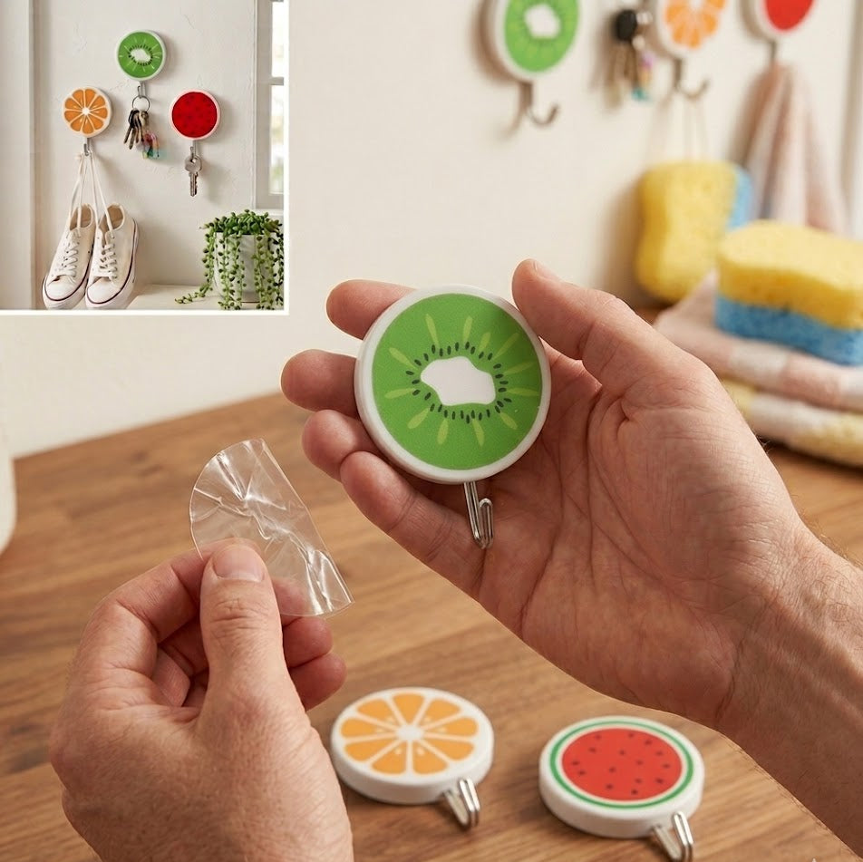 Strong Sticky Wall Hooks for Home Storage Organization