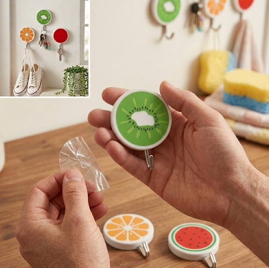 Strong Sticky Wall Hooks for Home Storage Organization