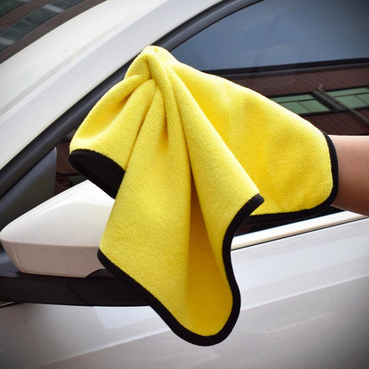 Thick Double-Sided Microfiber Towel: Perfect for Car, Kitchen & Home