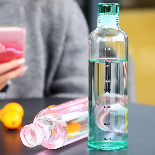 Transparent Sport Hydration Bottle with Flip Cap