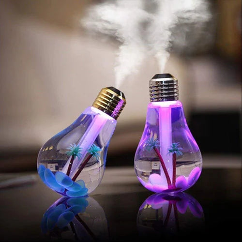 USB Bulb Humidifier with LED Light, Home and Living 