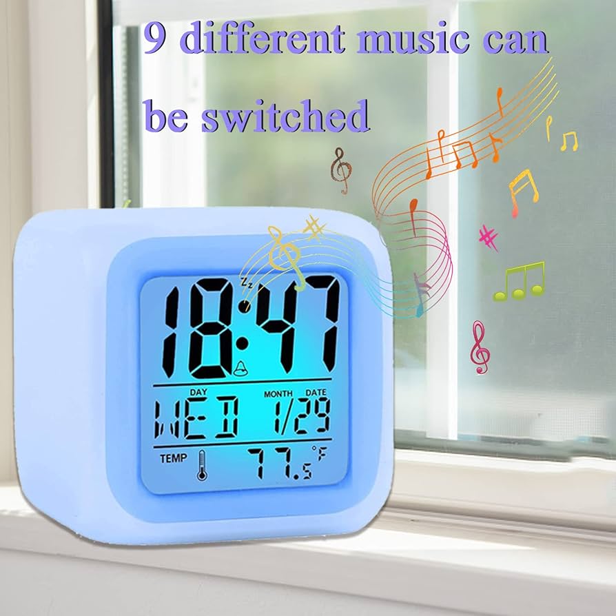 USB Powered Colour Changing Digital Clock