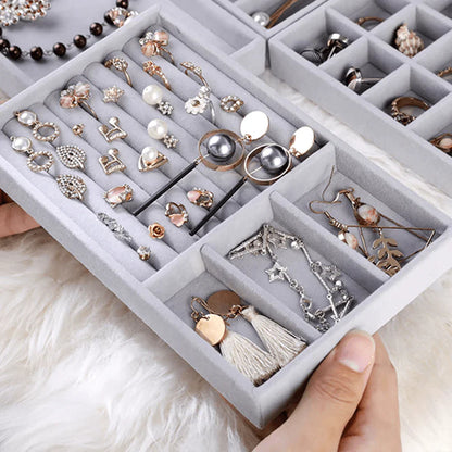 Drawer Stackable Jewelry Tray Holder Organizer