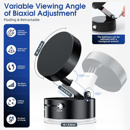 Vacuum Suction Mobile Holder – Secure & Adjustable Phone Stand