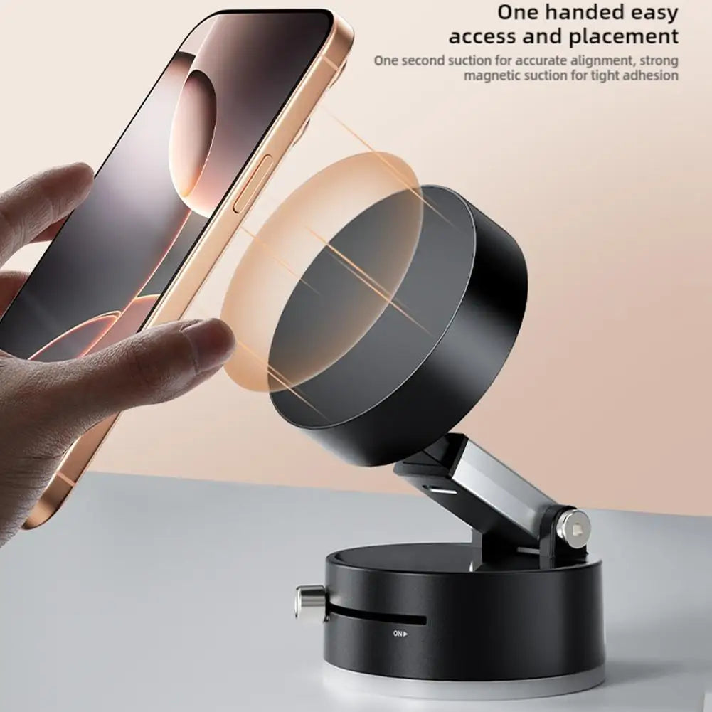 Vacuum Suction Mobile Holder – Secure & Adjustable Phone Stand