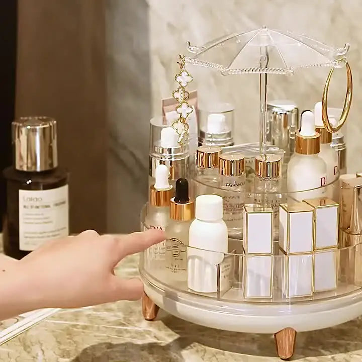 Vanity Makeup Storage Rack Chic & Space-Saving, Jewelry Organizer 