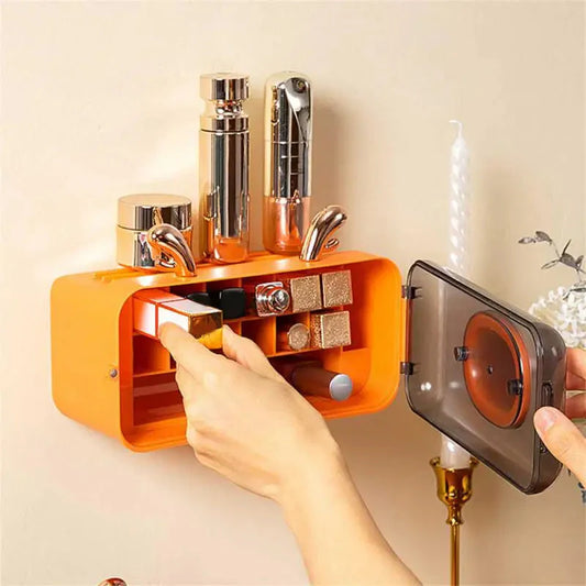 - Wall Mounted Lipstick Organizer
