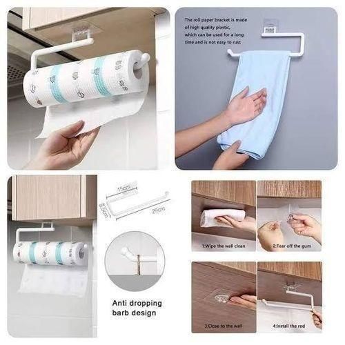 Wall Mounted Plastic Tissue Paper Roll Holder