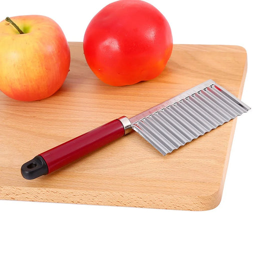 Wavy Potato Fries Slicer – Easy & Safe Cutting, Kitchen Accessories 