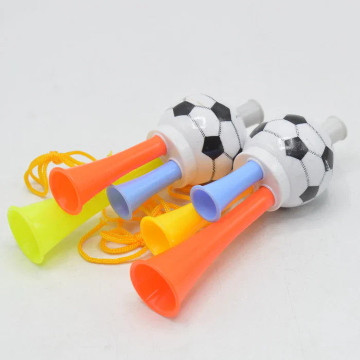 Three Tone Mini Kids Plastic Football Horn Toy