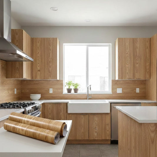 Wood-Look Decorative Adhesive Sheet, Home and Wall Decor