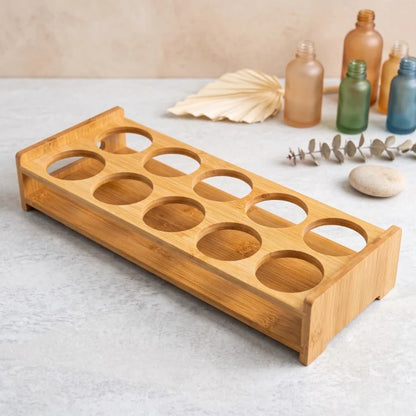 Wooden Egg Storage Tray – 12-Slot Egg Organizer for Kitchen