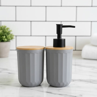  Wooden Texture Bathroom Set, Home nd Living 