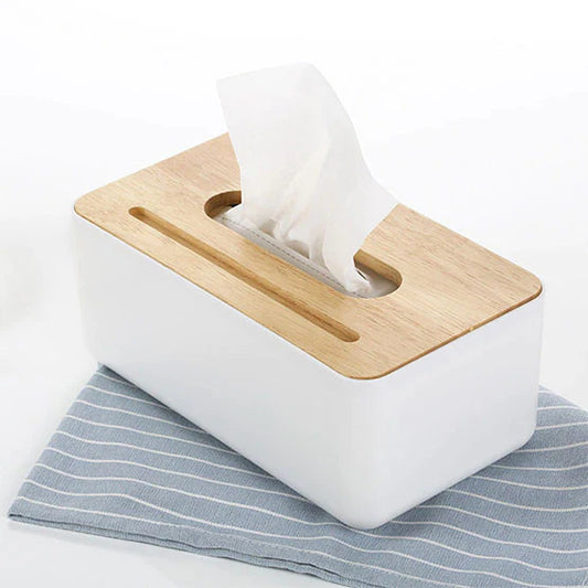 Wooden Texture Tissue Box, Home & Living