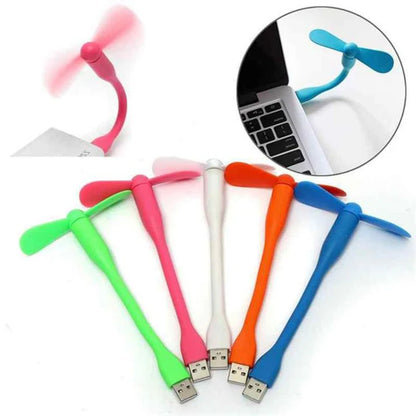 3Pcs Compact USB Desk Fan Bundle