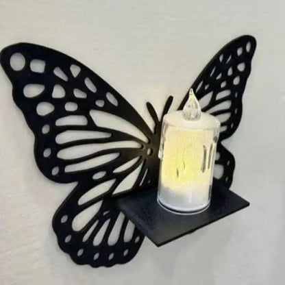 3-Piece Wooden Butterfly Art Collection (Without Candle)