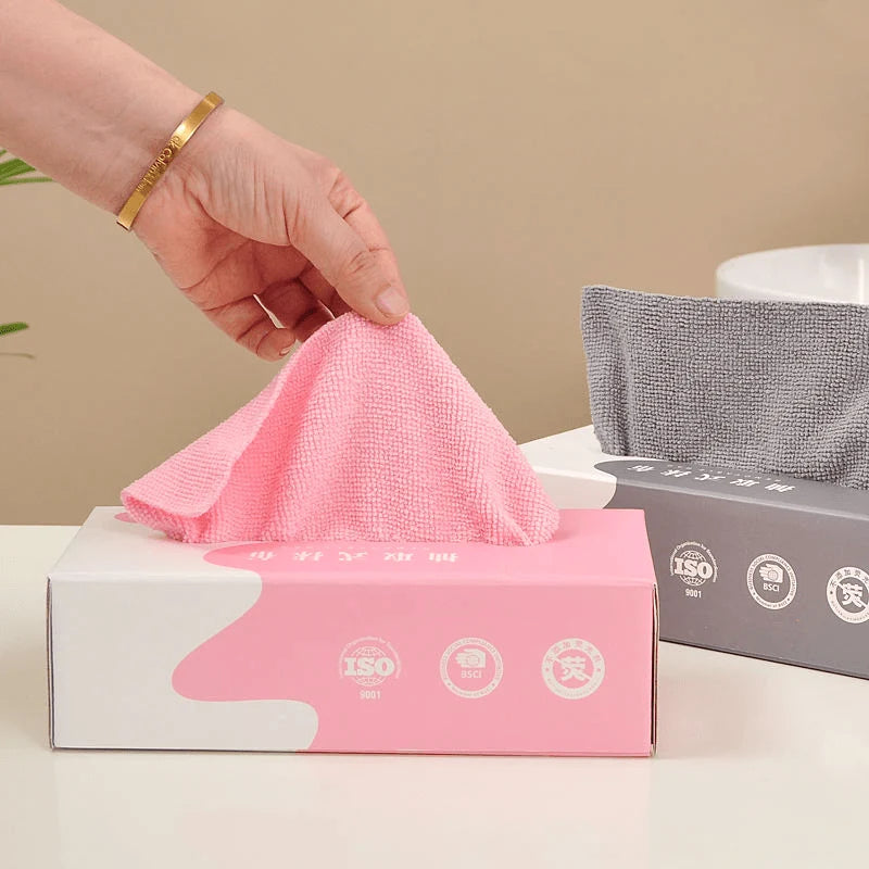20Pcs Multipurpose Microfiber Cloths Reusable Home Cleaning Rags