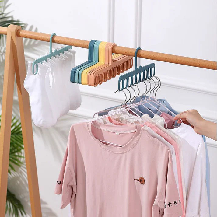 9-Slot Space-Saving Clothes Hanger