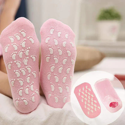 Anti Crack Half-Length Silicone Foot Protector Socks