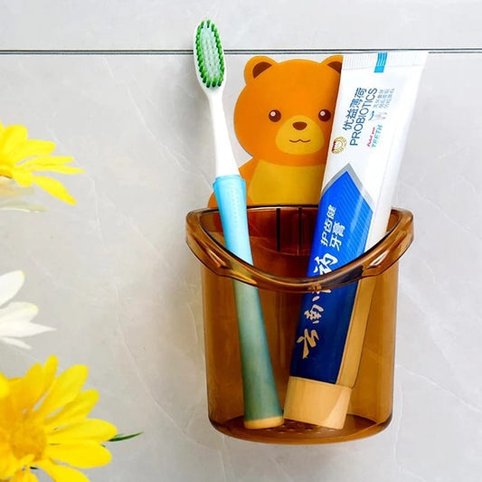 Cute Bear Toothbrush Holder